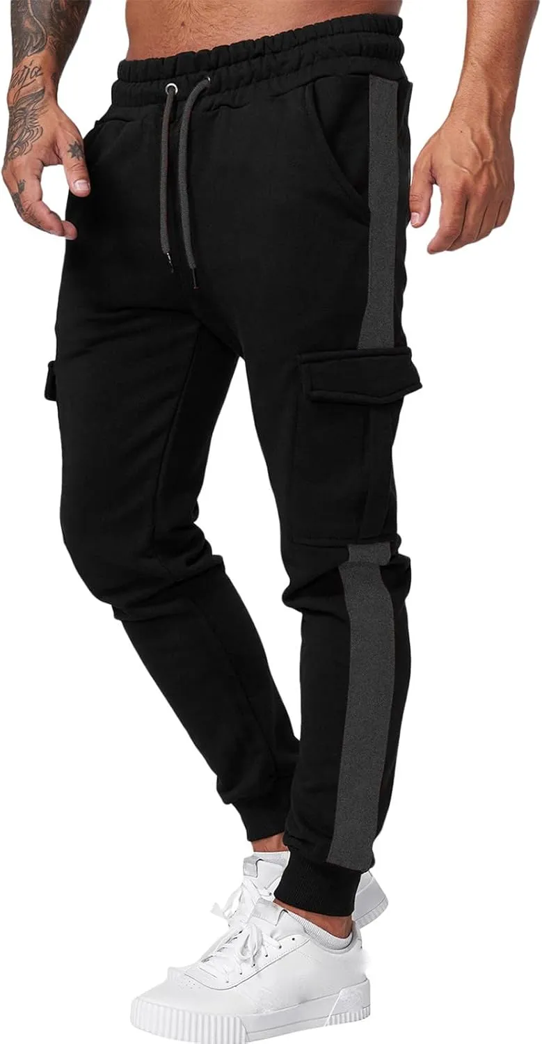 Sweatpants for Men Big and Tall Casual Mens Gifts Cargo Pants Hiking Workout Joggers Athletic Long Pants with Pockets