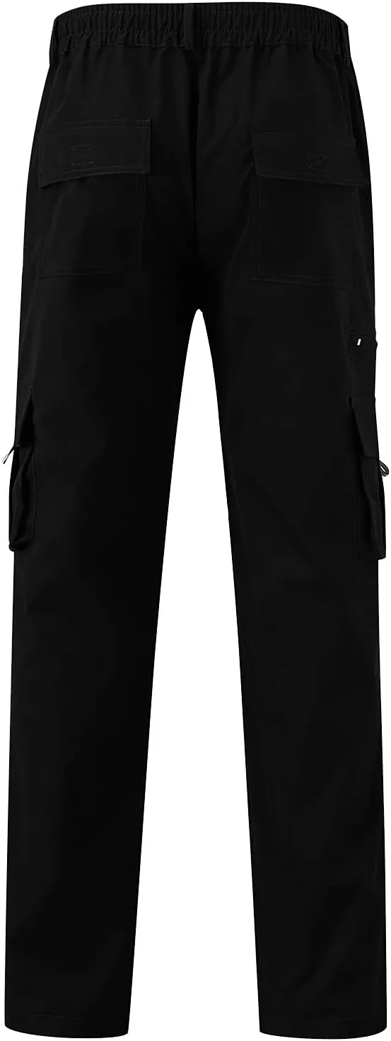 Sweatpants for Men Big and Tall Casual Mens Gifts Cargo Pants Hiking Workout Joggers Elastic Waist Plaid Casual Pants