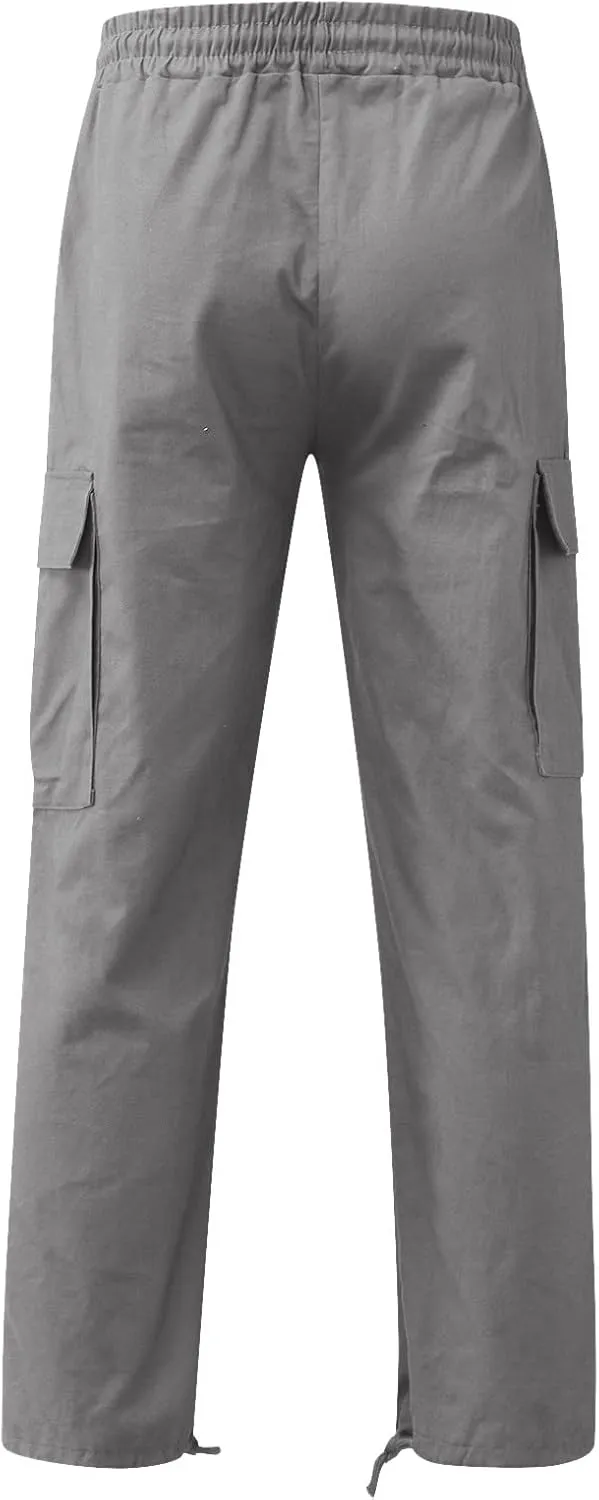 Sweatpants for Men Big and Tall Casual Mens Gifts Cargo Pants Hiking Workout Joggers Outdoor Recreation Long Trousers
