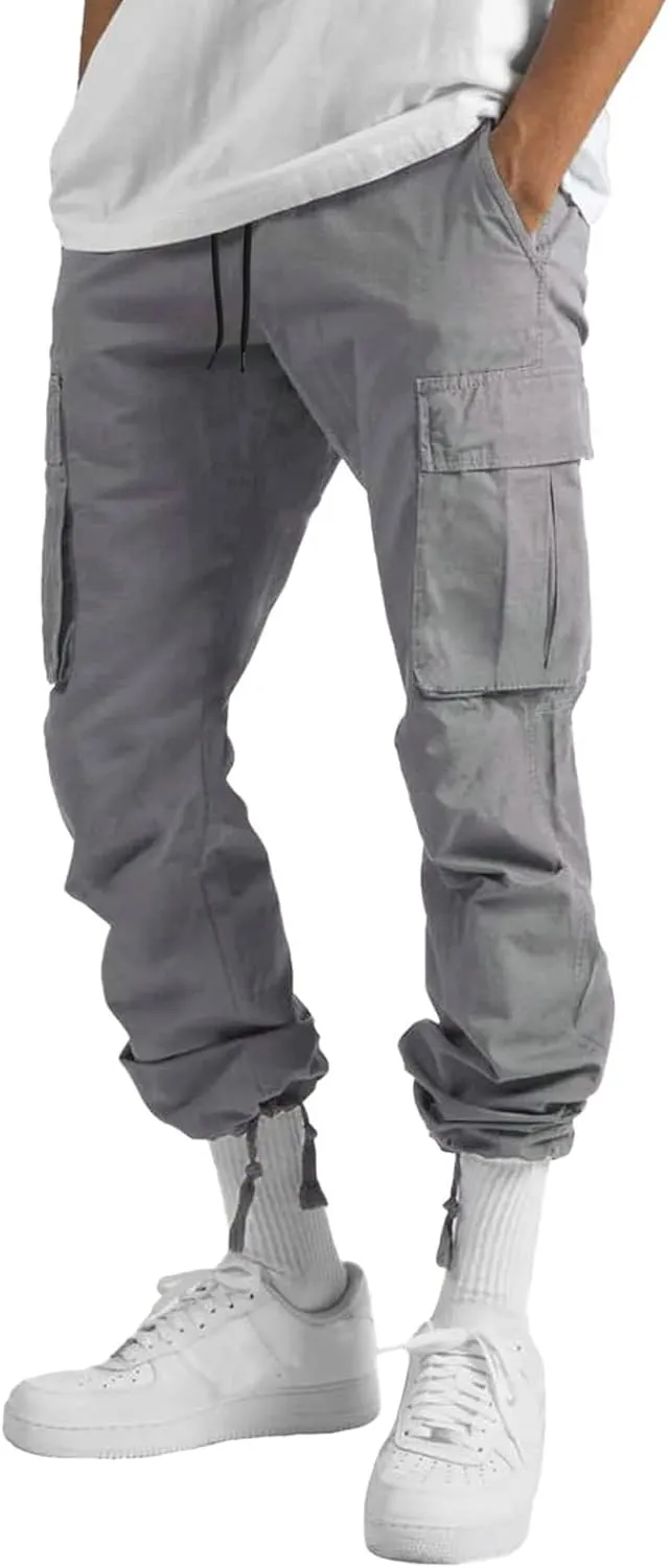 Sweatpants for Men Big and Tall Casual Mens Gifts Cargo Pants Hiking Workout Joggers Outdoor Recreation Long Trousers