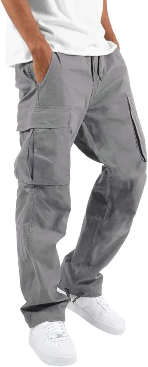Sweatpants for Men Big and Tall Casual Mens Gifts Cargo Pants Hiking Workout Joggers Outdoor Recreation Long Trousers