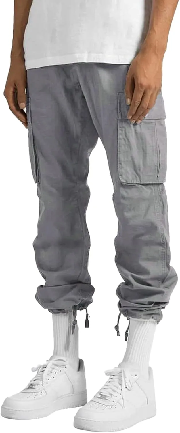 Sweatpants for Men Big and Tall Casual Mens Gifts Cargo Pants Hiking Workout Joggers Outdoor Recreation Long Trousers