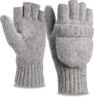 Thinsulate Inner Thermal Insulation Winter Fingerless Gloves Men Women Wool Acrylic Soft Knit Cold Weather Warm Glove Mittens