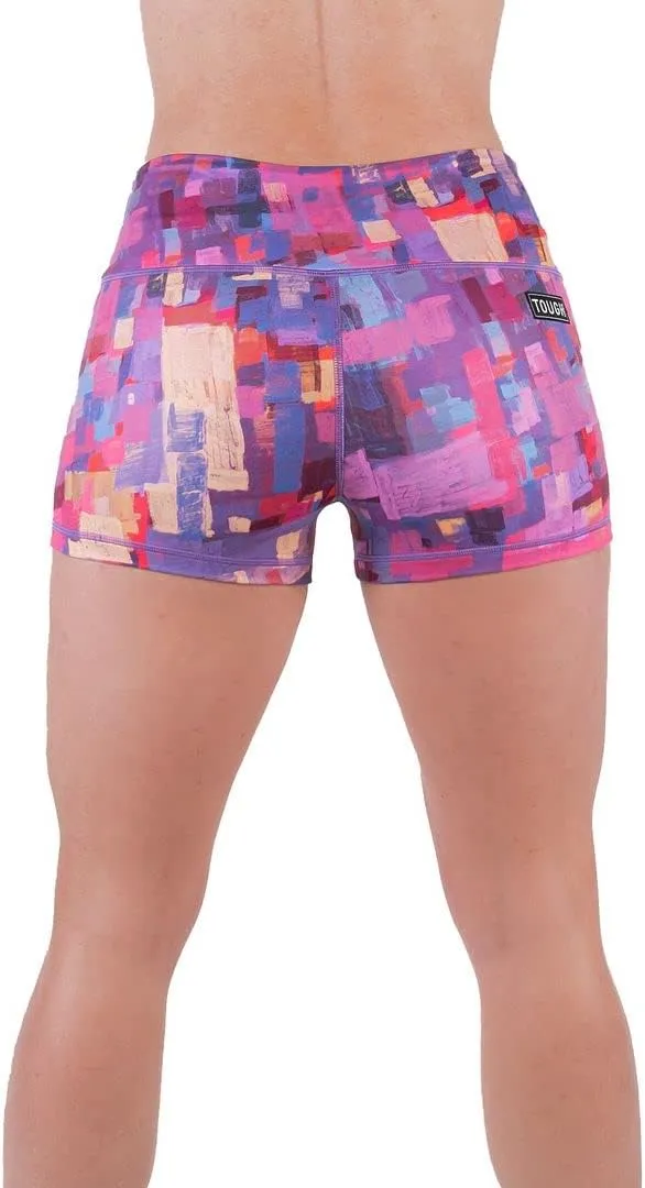 Tough Mode Women High Rise 3"/ 5" Super Soft Athletic Bike Workout Active Running Yoga Volleyball WOD Booty Shorts