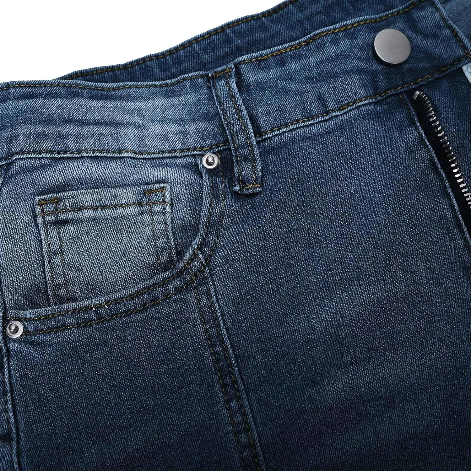 Wide Leg Jeans for Women 2025 Trendy High Waisted Stretch Front Split Hem Loose Fit Patchwork Flared Denim Pants