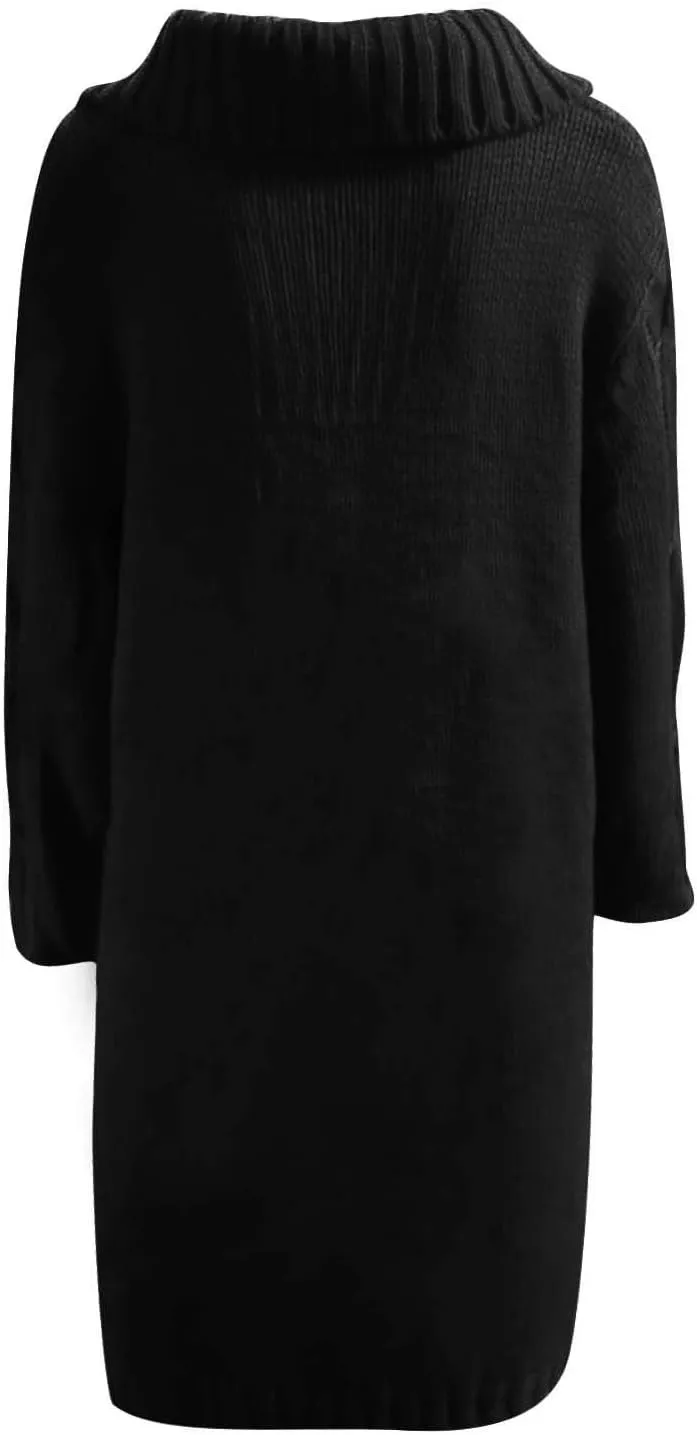 Women Autumn Winter Colorblock Pullover Sweaters Large Long Single Sleeves Coat Loose Chunky Knit Jumper Tops Casual