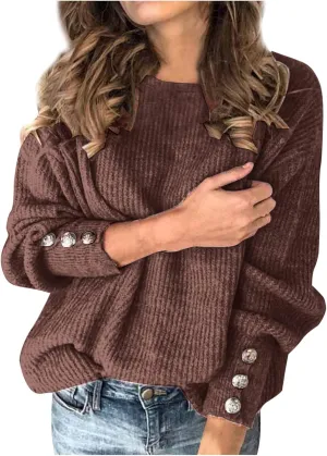 Women Autumn Winter Colorblock Pullover Sweaters Large Long Single Sleeves Coat Loose Chunky Knit Jumper Tops Casual