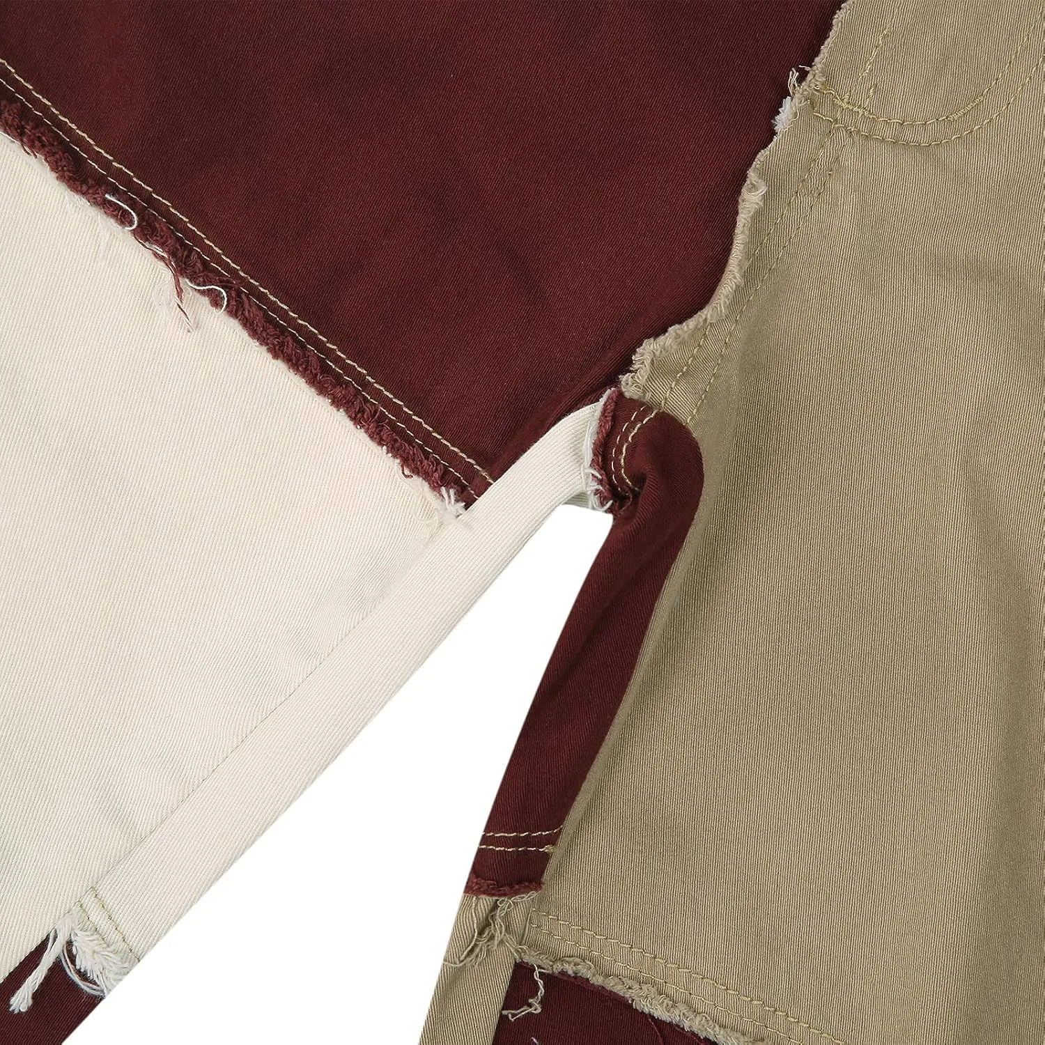 Women High Waisted Jeans Y2K Style Stretch Patchwork Straight Denim Pants Ladies Sexy Slim A-Line Pencil Trousers