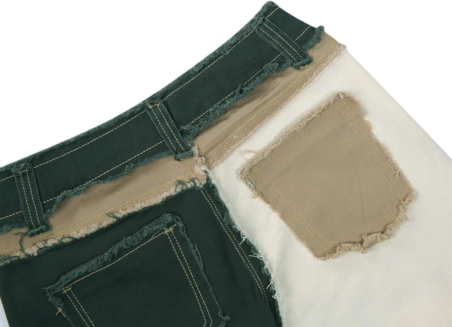 Women High Waisted Jeans Y2K Style Stretch Patchwork Straight Denim Pants Ladies Sexy Slim A-Line Pencil Trousers