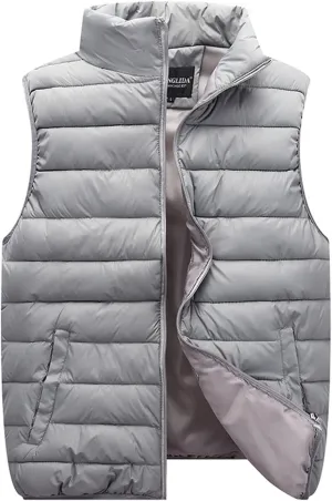 Women Lightweight Down Puffer Vest Zip Hoodie Winter Coat Sleeveless Lightweight Outerwear Down Jacket with Pockets