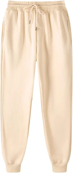 Women's Fleece Lined Sweatpants High Waisted Solid Color Drawstring Cinch Bottom Joggers Casual Athletic Pant with Pockets