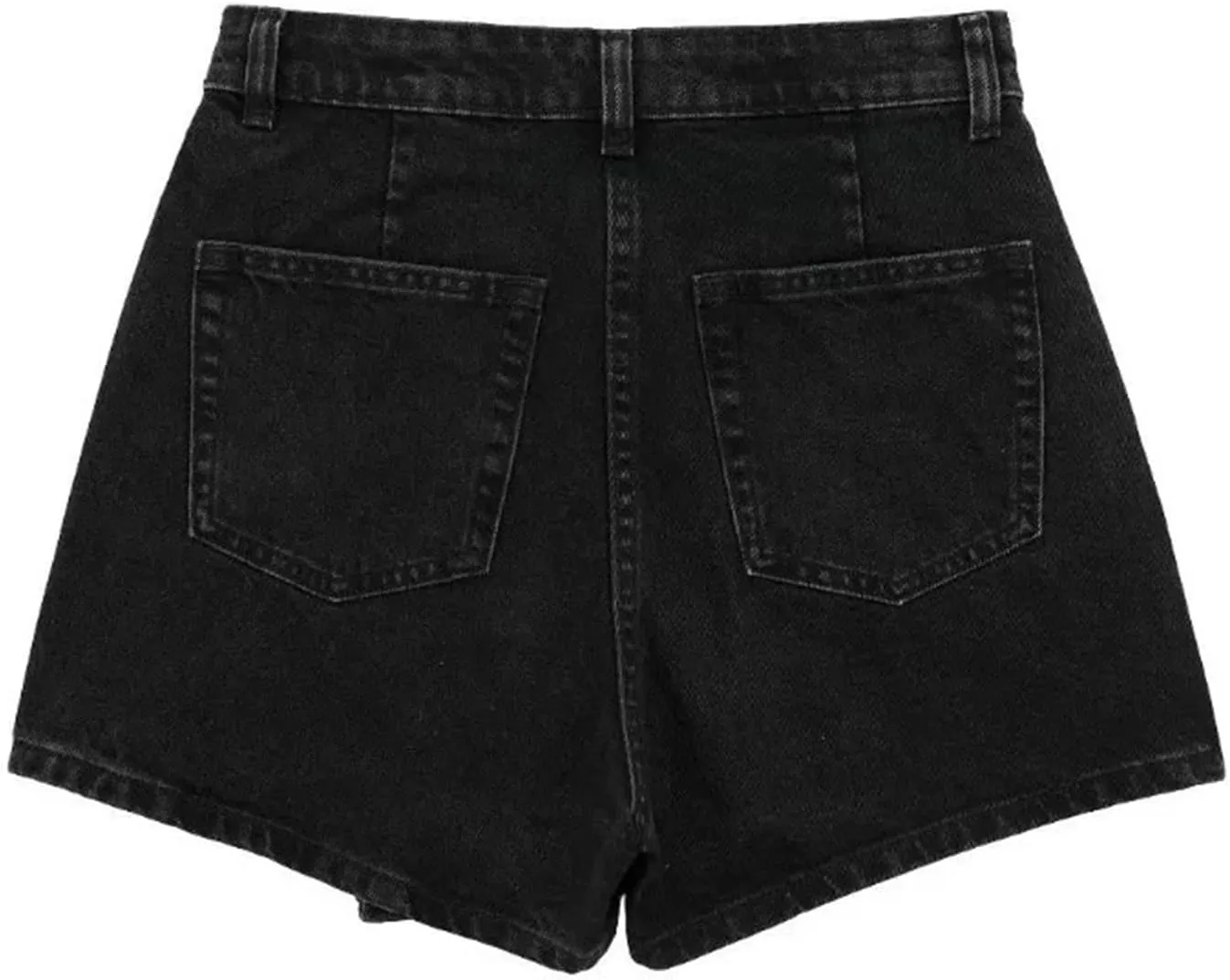 Women's Front Button Slim Mini Sexy Shorts Skirt Summer Fashion Street Washed Jeans Shorts