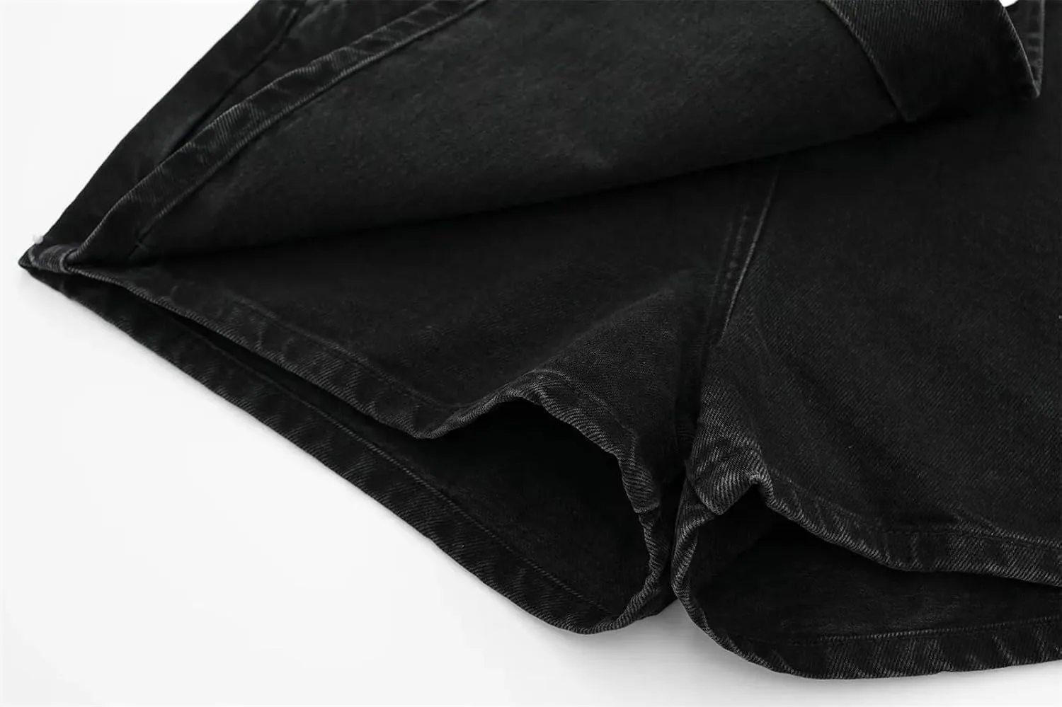 Women's Front Button Slim Mini Sexy Shorts Skirt Summer Fashion Street Washed Jeans Shorts