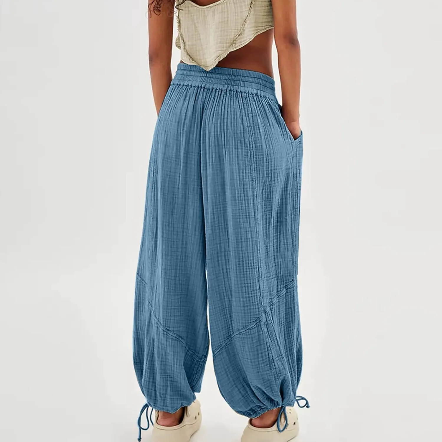 Womens Joggers 2024 Colorful Casual Pants Side Pocket Autumn Drawstring Sweatpants Cute Girl Black Comfy Pants Women