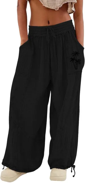 Womens Joggers 2024 Colorful Casual Pants Side Pocket Autumn Drawstring Sweatpants Cute Girl Black Comfy Pants Women