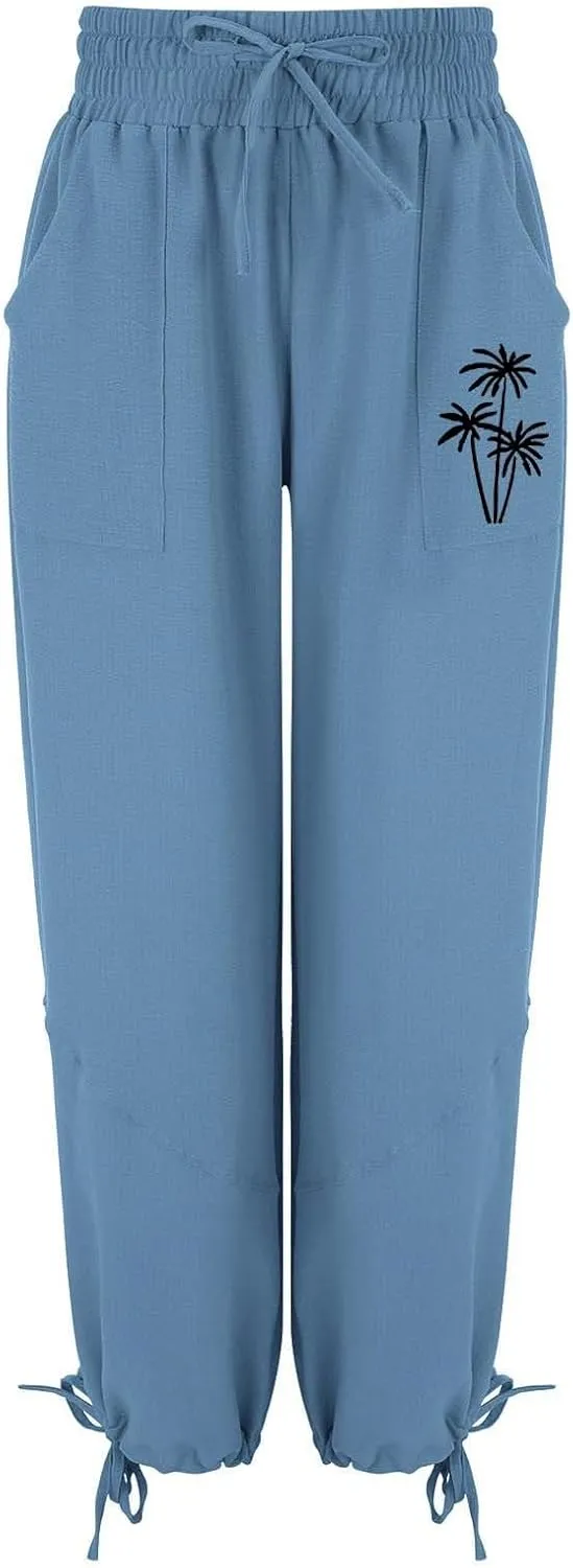 Womens Joggers 2024 Colorful Casual Pants Side Pocket Autumn Drawstring Sweatpants Cute Girl Black Comfy Pants Women