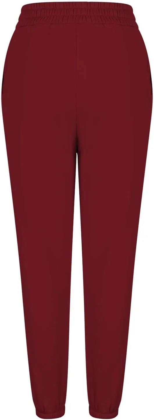 Womens Pants Casual Plus Size V Crossover Waist Sweatpants Baggy Y2K Jogger Pants Cinch Bottom Warm Lounge Pants