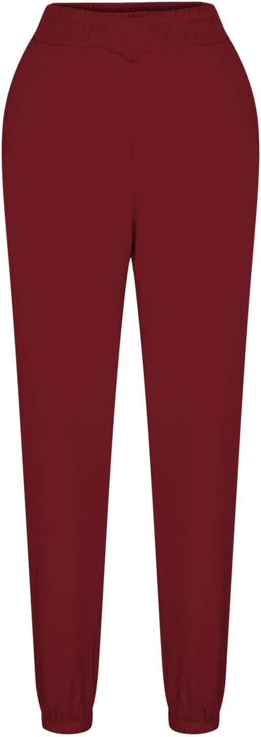 Womens Pants Casual Plus Size V Crossover Waist Sweatpants Baggy Y2K Jogger Pants Cinch Bottom Warm Lounge Pants