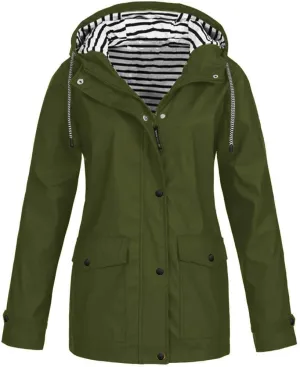 Women's Raincoats Plus Size Packable Puffer Jacket Women Womens Light Weight Rain Jackets Waterproof with Hood Lightweight Lightweight Down Jacket Men Green Winter Coat