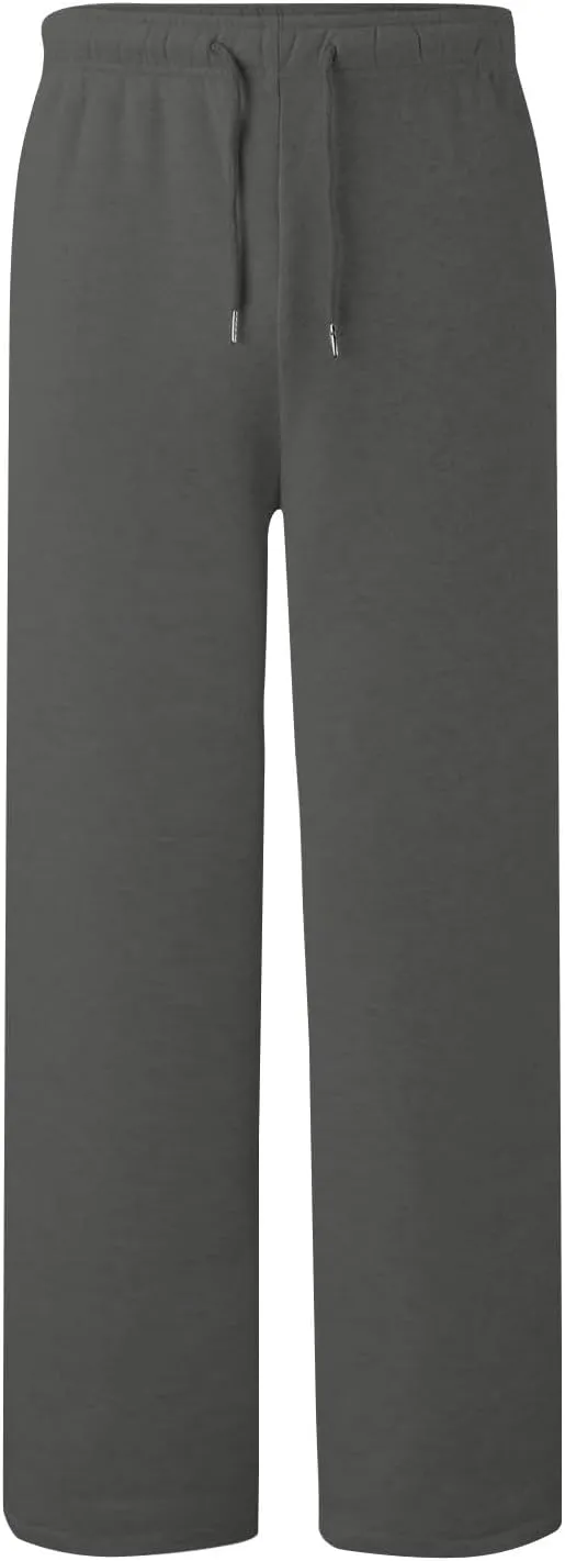 Womens Wide Leg Sweatpants with Pockets Athletic Works Trendy High Waisted Straight Leg Lounge Pants Baggy Joggers