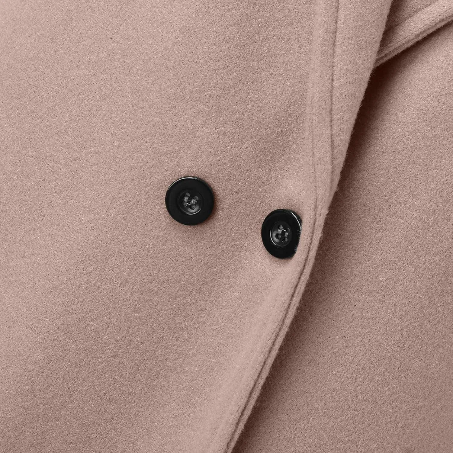Womens Wool Blend Winter Jackets One Button Notched Lapel Open Front Cardigan Overcoat Peacoat Long Trench Coat Outwear
