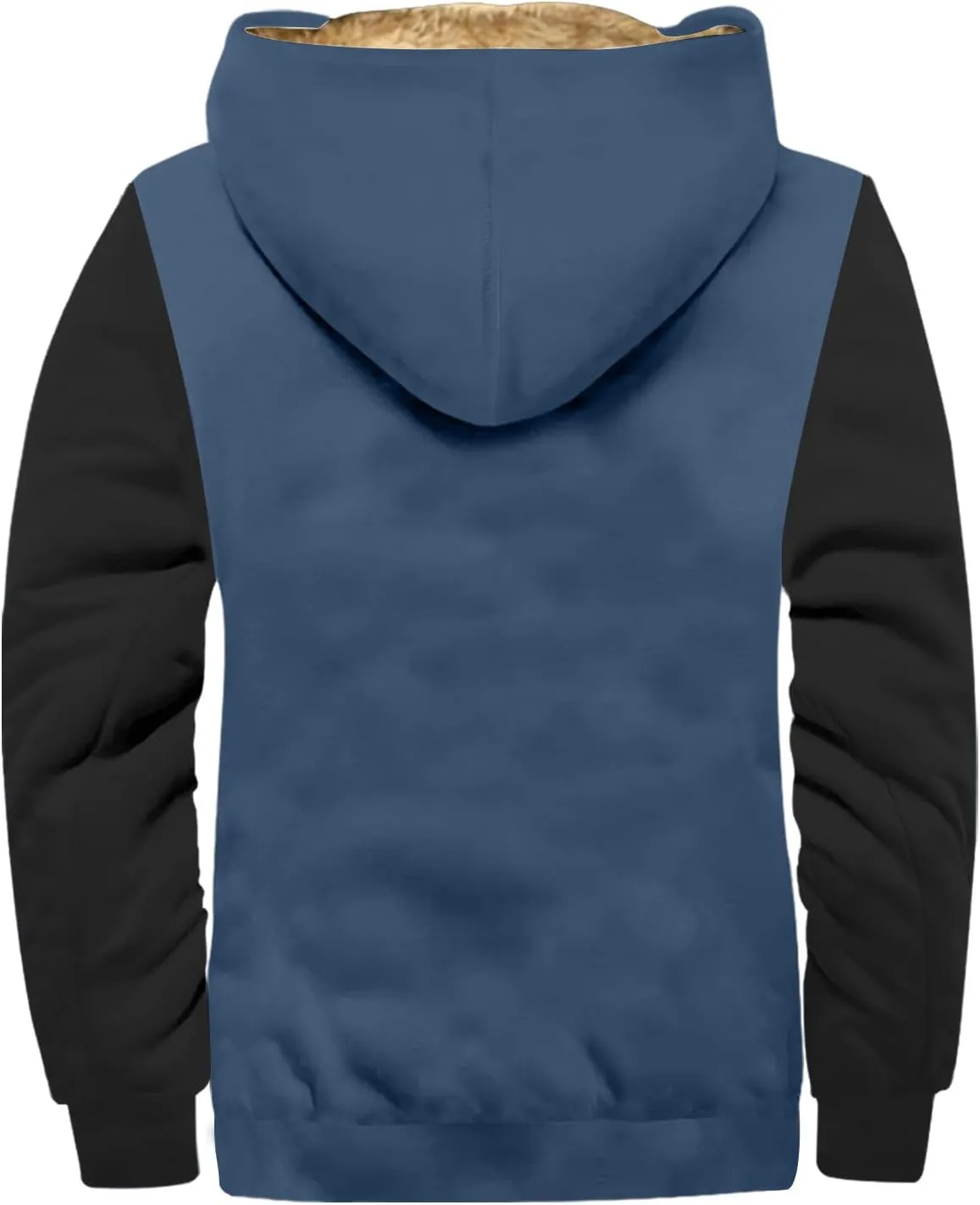 Ymosrh Men's Hooded Winter Coat Outdoor Sherpa Fleece Lined Jackets Warm Zip Up Sweatshirts Hoodie Coats Jacket, M-7XL