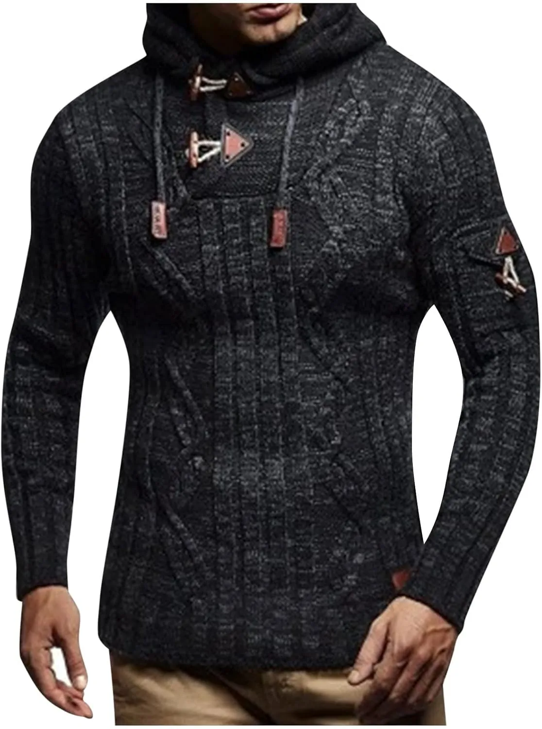 Ymosrh Men's Hoodies Pullover Sweatshirts Long Sleeve Casual Pullover Hoodie Sweatshirt, L-3XL